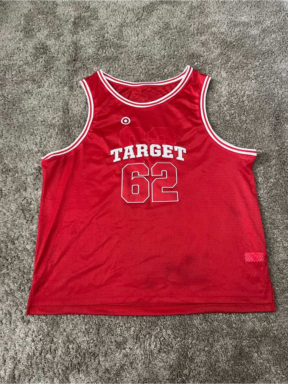 TARGET STORE #62 Red Mesh Tank Basketball Jersey Shirt Sz 2x/3x Employees